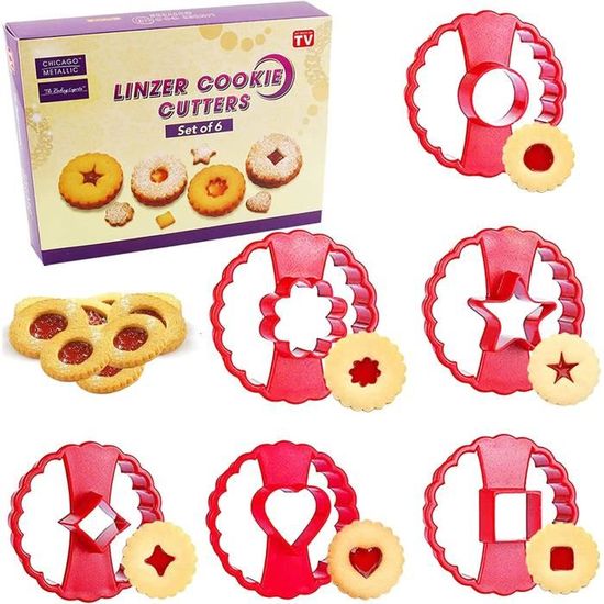 Lot De 6 Emporte-pièces Cirque Mignons - Formes Clown, Lion, éléphant... - Pour Biscuits, Décorations Gâteaux, PP Alimentaire