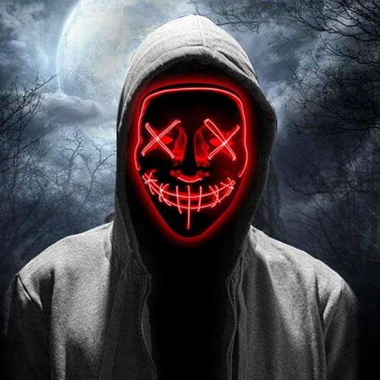 Demi-masque tête de mort pour homme, masque tête de mort, masque