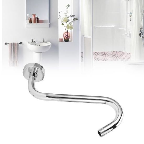 CCYKXA Bras de Douche,Bras de Douche Mural 40 cm Rallonge Douche Ronde en Acier Inoxydable D'extension pour Tete De Douche Pluie,Finition Chromée Polie CCYKXA Bras de Douche,Bras de Douche Mural 40 cm Rallonge Douche Ronde en Acier Inoxydable D'extension pour Tete De Douche Pluie,Finition Chromée Polie