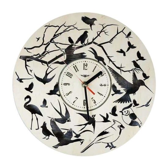 OCEST Horloges de jardin étanches de 40,6 cm, grand thermomètre, hygromètre, design rétro, sans tic-tac, fonctionne à piles pour décoration de maison, terrasse (bleu