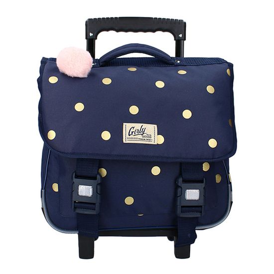 Cartable roulettes MILKY KISS Girly Goods 38cm 2 compartiments