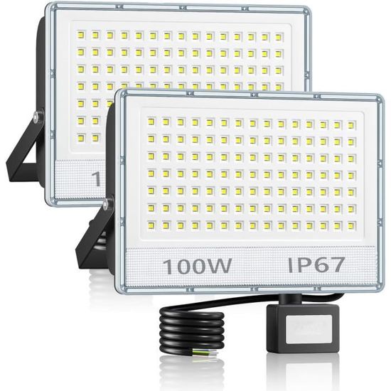 Projecteur Led Exterieur Detecteur De Mouvement 100W 2Pack 10000Lm — free download