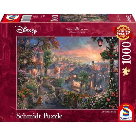 Puzzles - SCHMIDT SPIELE - Disney, Lady and the Tramp - 1000 pièces