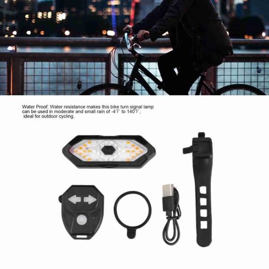 Feux arrière de vélo rechargeables par USB,feu arrière ultra lumineux