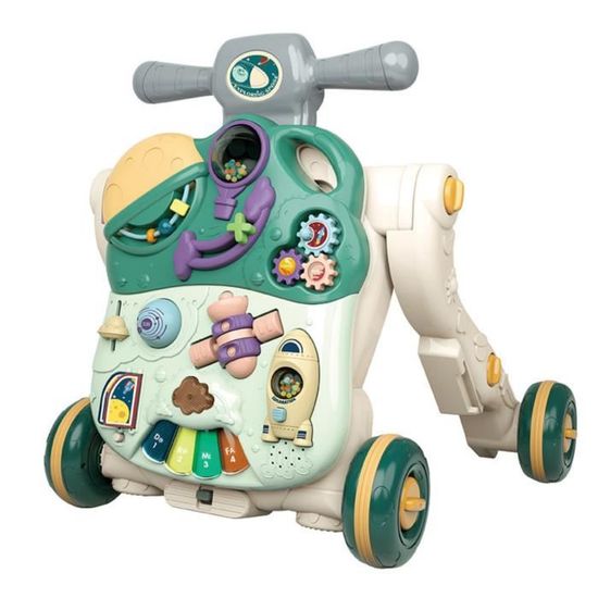 Trotteur 3 En 1 Pour Bébé Assis à Debout, Pour L'éducation Précoce, Centre D 'activités Multifonctionnel, Pour Garçons Et Filles (rouge