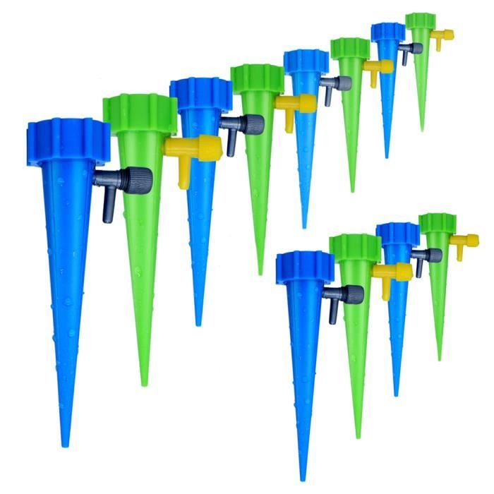 Lot de 12 Pièces Arroseurs Automatiques Goutteur Arrosage Système d'Irrigation pour Jardin Plantes Légume Goutte-à-goutte Réglable