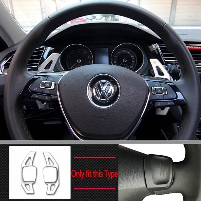 Palette de changement de vitesse pour Volkswagen Golf 7 Alltrack MK7 Passat B8 VW Tiguan Jetta MK6, Extension de v Argent -QUKJ165