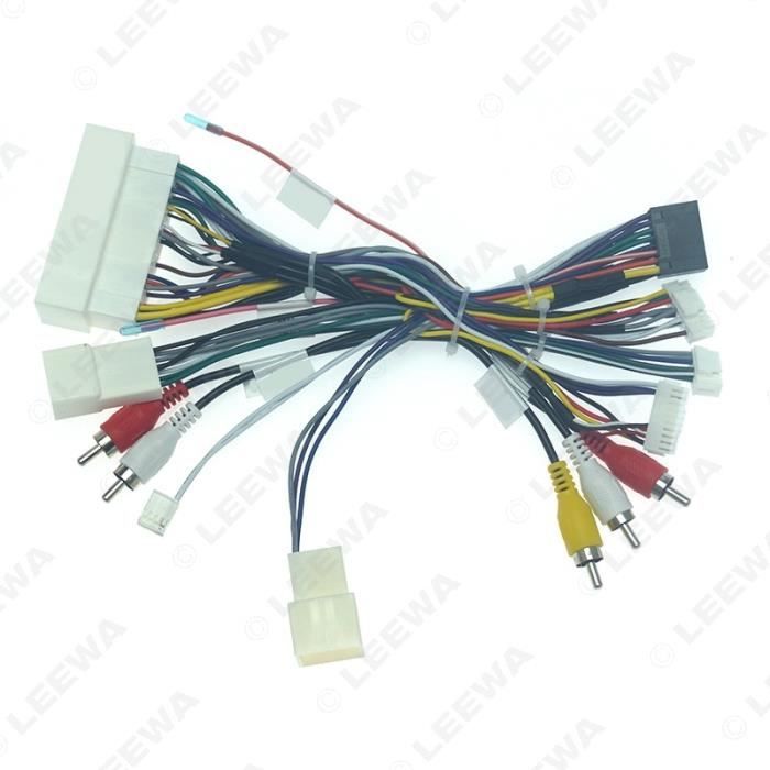 Câble de démarrage,LEEWA voiture Audio Android 16PIN puissance câblage câble adaptateur avec boîte Canbus pour - Type Wire harness