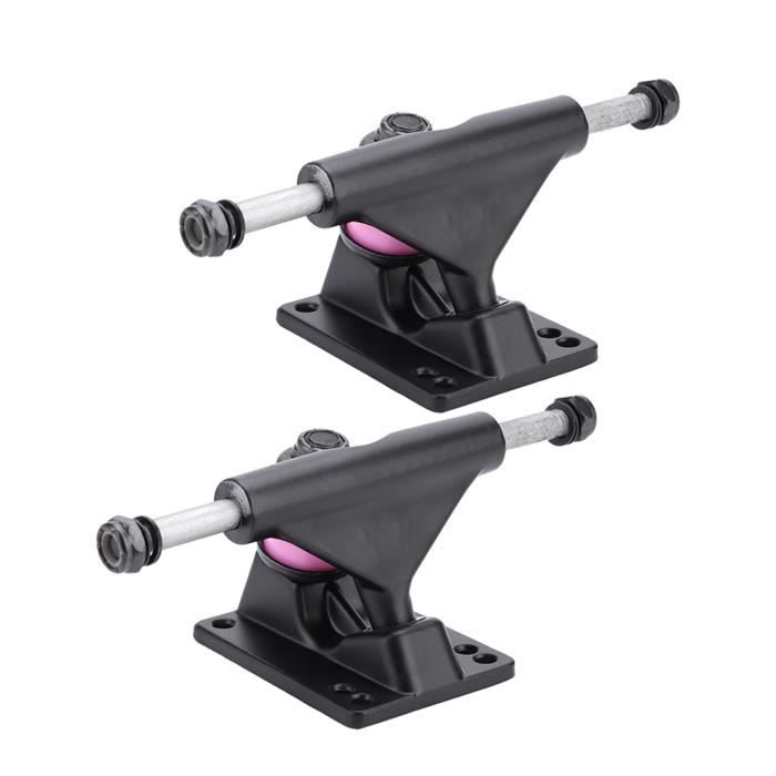 YOSOO Longboard Truck 2pcs Trucks Skateboard Combo 3.25inch Roues Abec Longboard Skatebaord Accessoire (Couleur aléatoire de PU