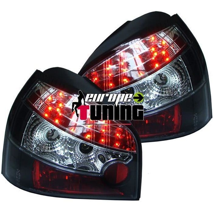 feux arrières design, noir, LED A3, 96-00 avec LED pour: Audi A3 96-03