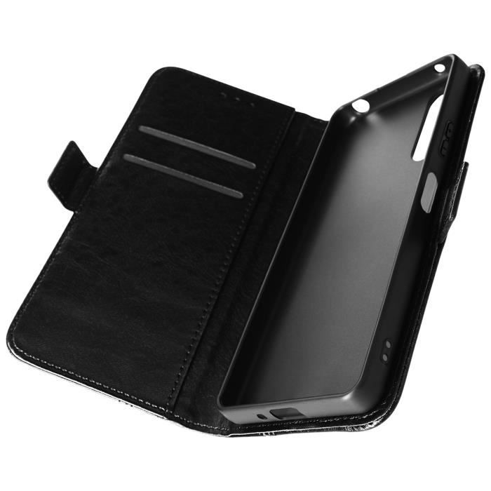 Housse Sony Xperia 10 IV Portefeuille Fonction Support Vidéo Noir