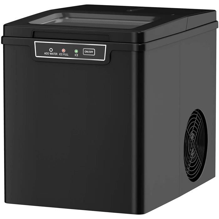 GOPLUS Machine à Glaçons 12KG en 24H avec Réservoir d’Eau 1,85L,9 Glaçons en 8 Min, Machine à Glace avecIndicateurs Automatiques