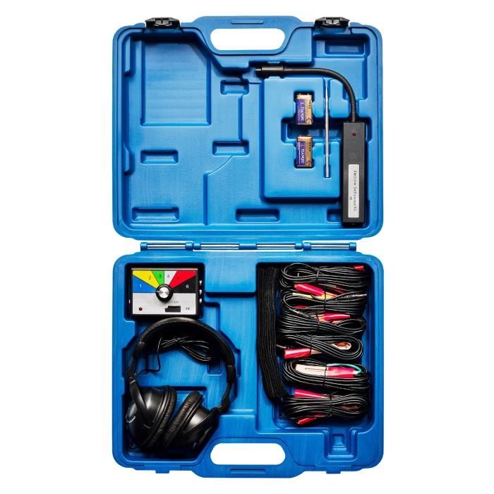 KRAFTPLUS K.990-3501 Stéthoscope électronique Multicanal de Voiture Équipement de Diagnostic Sonore Détecteur de bruit Son anormal