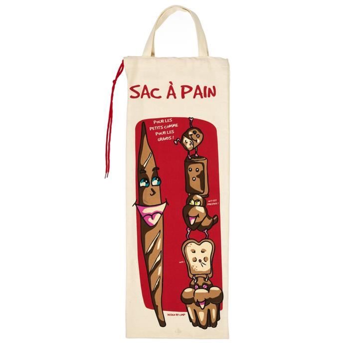 Sac à pain Smile rouge Rouge