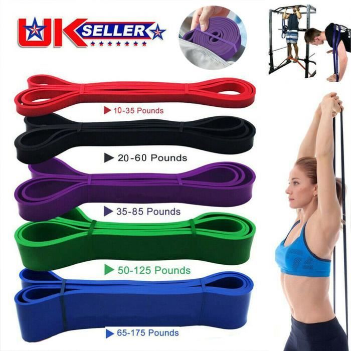 208*4.5*64mm Bande de résistance de bande de tension d'anneau épais en latex, Band for Training Stretching aléatoires de couleur