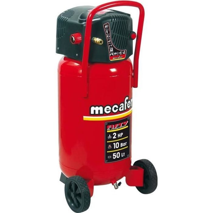 Compresseur d'air vertical Mecafer FIFTY - 50L - 1500W -