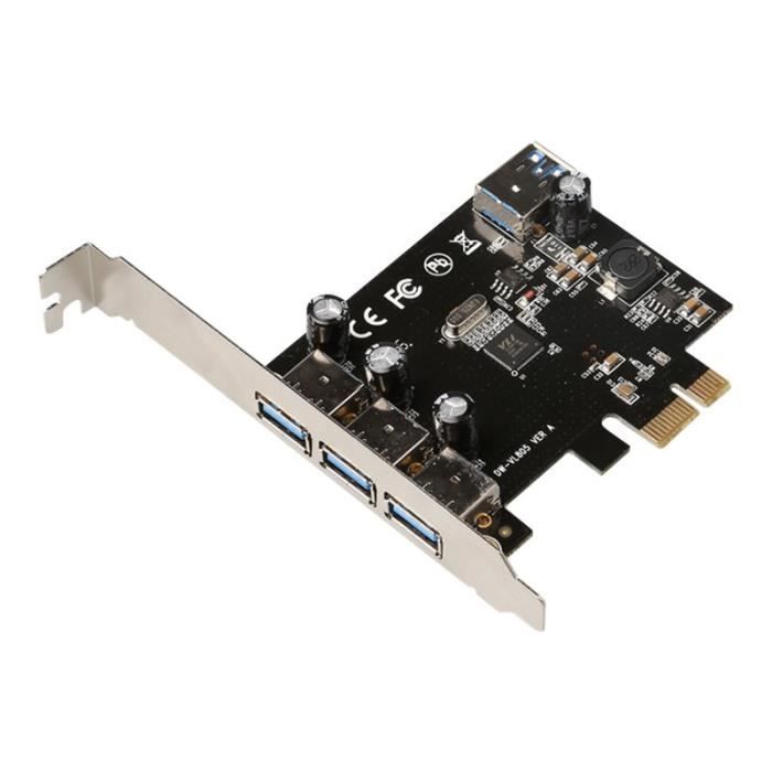 MicroConnect Adaptateur USB PCIe 2.0 USB 3.0 x 3 + USB 3.0 (interne)
