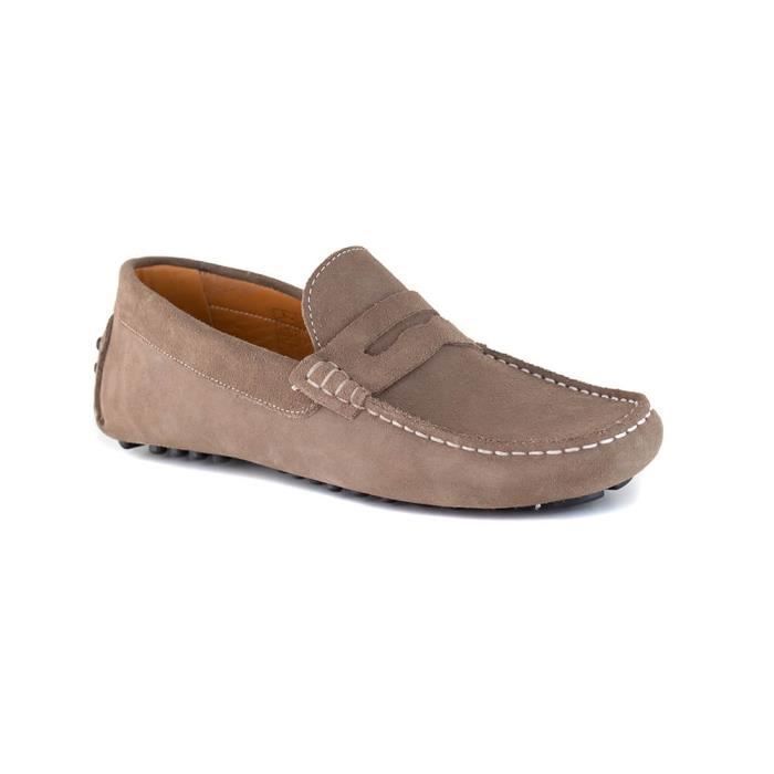 Mocassin Homme J.Bradford Cuir Taupe JB-CENTRAL