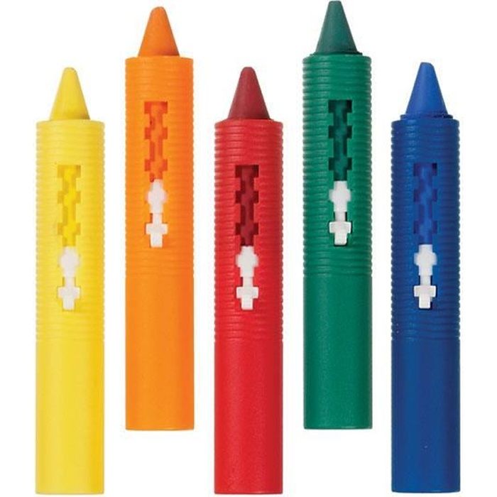 5 crayons pour le bain