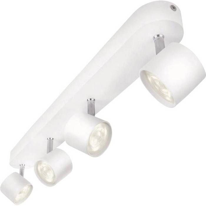 STAR-Barre 4 Spots LED Orientables Métal L56cm Blanc Philips