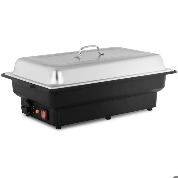 Chauffe-plat électrique Pro Bain-Marie Réchaud pour buffet Incl Récipient GN 1/1 Inox 8L 900W Royal Catering RCCD-1/1-65-KS-E