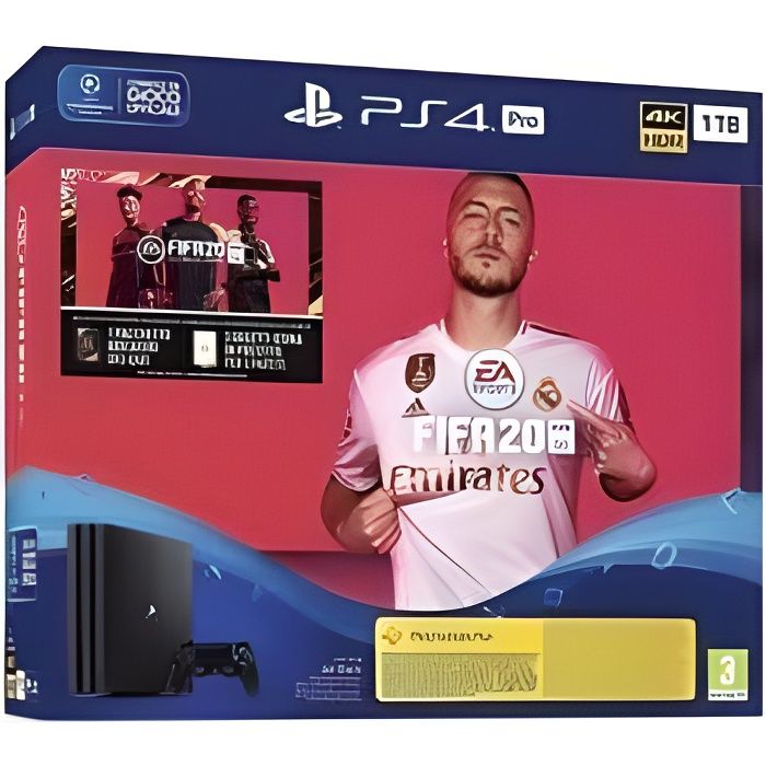 Console Playstation Ps4 Pro 1 To + Jeu Fifa 20