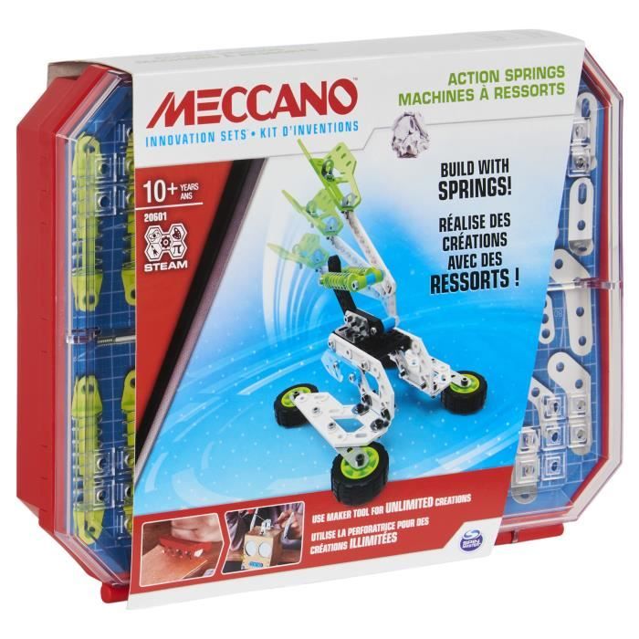 MECCANO - SET 4 KIT COMPLET D’INVENTIONS RESSORTS Meccano - 6053909 - Jeu de construction enfant