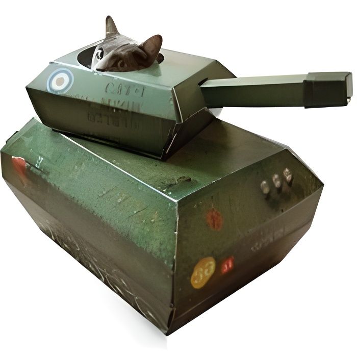 Cabane pour chats - char