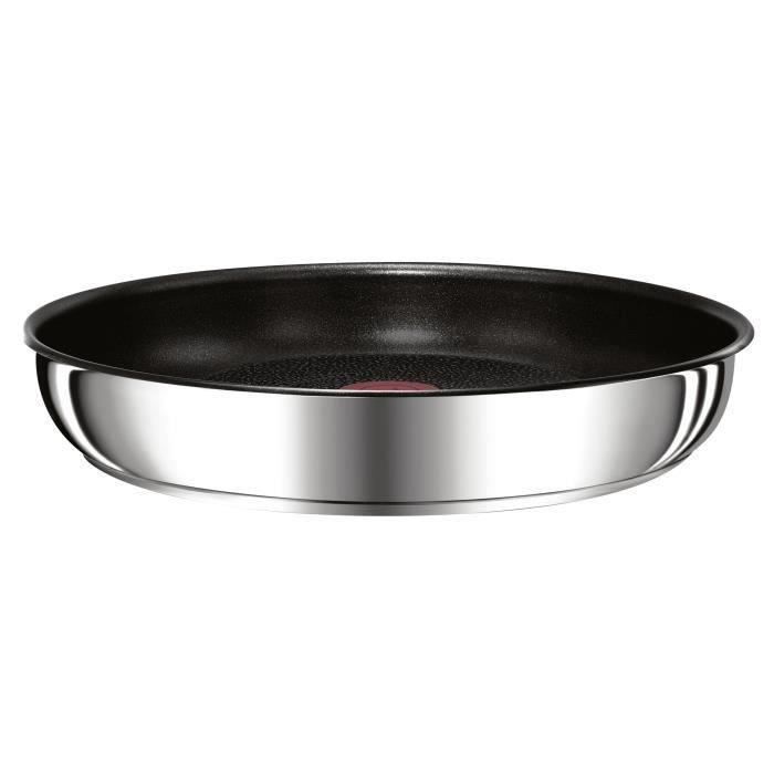 SHOT CASE - TEFAL Poele Ingenio Preference en inox - Ø 28 cm - Tous feux dont induction