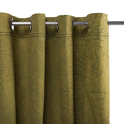 Thedecofactory 150257 Rideau, Coton, Kaki, 150 x 40 x 3 cm 150257
