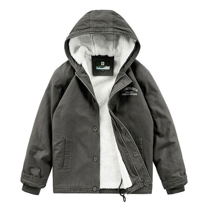 Veste Homme Imperméable Capuche M65 Militaire - Blouson Voyage Printemps Automne Robuste