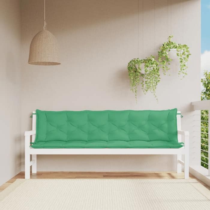 vidaXL Coussins banc jardin Lot de 2 - vue 2