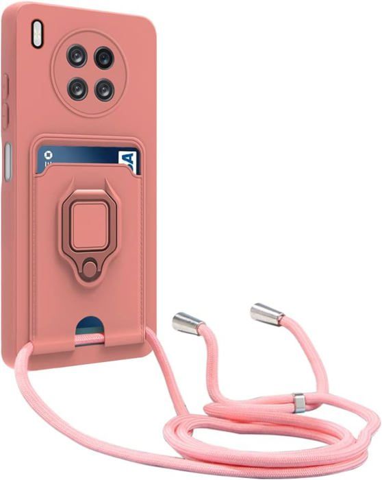 Coque Pour Xiaomi Redmi Note 14 5G (pas Pour 4G), Protection Silicone Souple Antichoc Avec Cordon Violet - Téléphonie