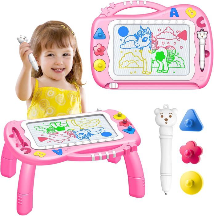 Jouet Enfant 1 2 3 4 Ans Ardoise Magique Cadeau Fille 2 3 4 Ans Tablette Dessin Jouet Fille 2 3 Ans Jeux Educatif Cadeau Noel Cdiscount Jeux Jouets