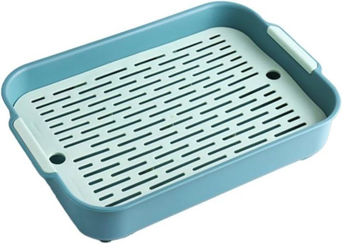 Comparer les prix de Eawfgtuw Petit bac à litière pour animaux pour cochons d'Inde, lapins, furets, chinchillas, hamsters, oiseaux, grille amovible