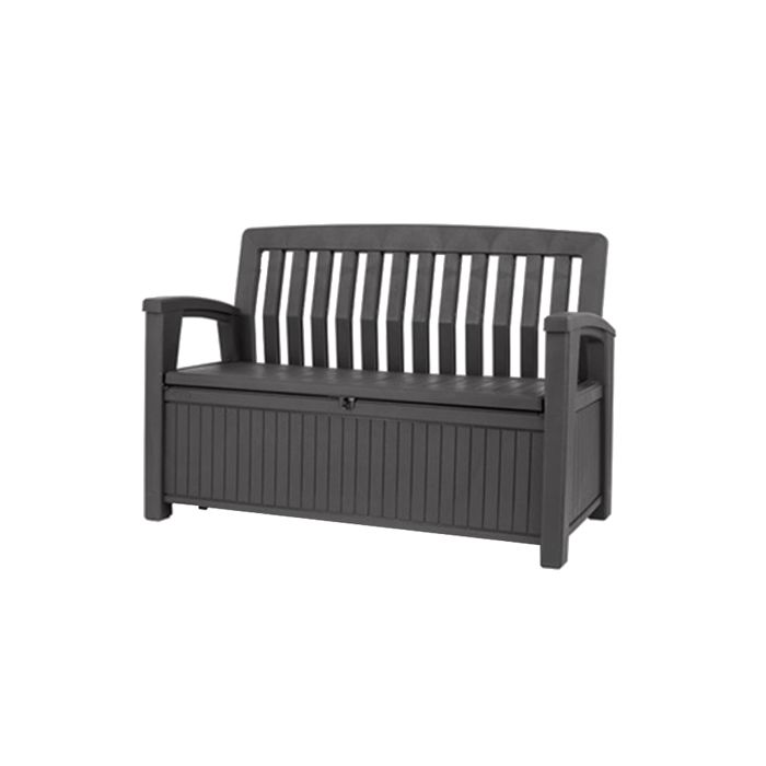 Banc de jardin avec Coffre de rangement en résine 227L - KETER