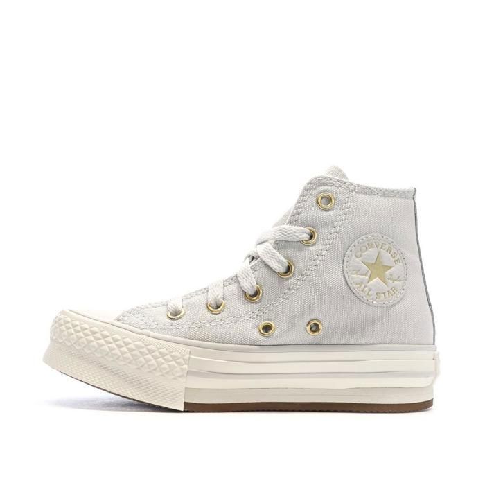 Converse Baskets Grises Fille Converse All Star Eva A10382C