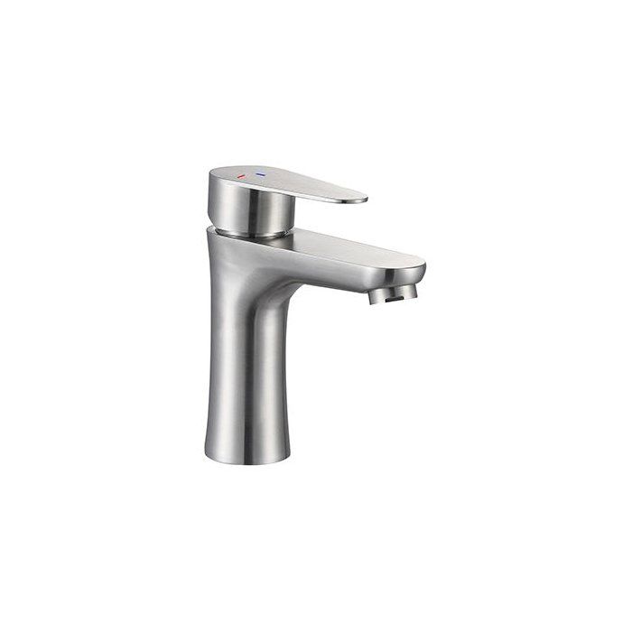 Mitigeur lavabo - EDOUARD ROUSSEAU - Onabi - Inox brossé - Cartouche céramique Ø 35 mm - Economie deau