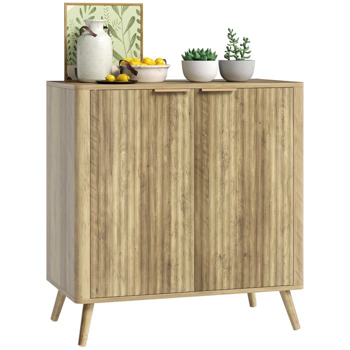 Buffet salon - HOMCOM - placard à 2 portes et étagère réglable - 77 x 40 x 81 cm Buffet salon - HOMCOM - placard à 2 portes et étagère réglable - 77 x 40 x 81 cm