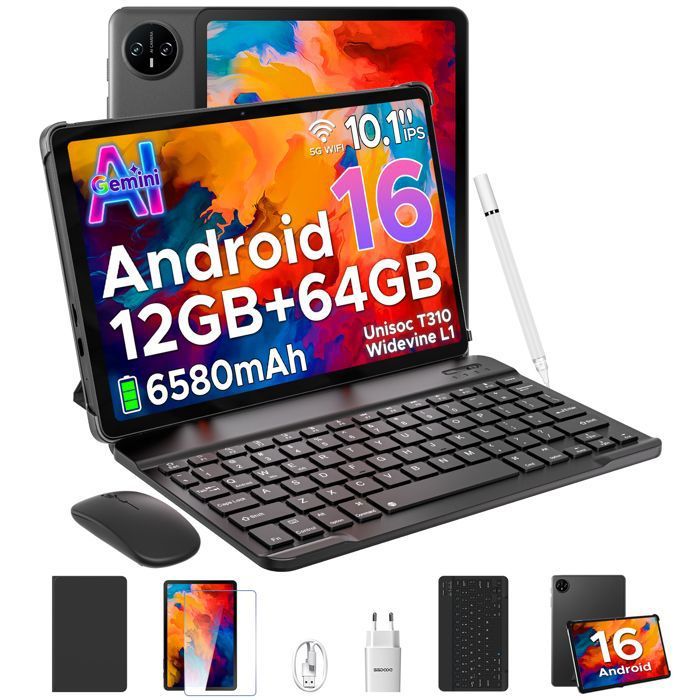 DOOGEE Tab A9 Tablette Tactile Avec Clavier Et Stylet 10 1 Pouces doogee-tab-a9-tablette-tactile-avec-clavier-et-stylet-10-1-pouces