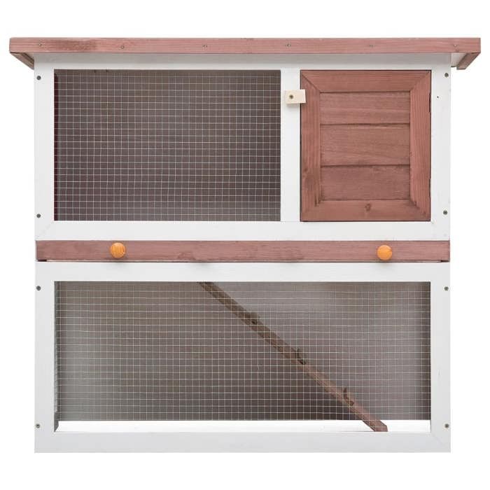 Bon plan Clapier Lapins Petit enclos - JILI HOT - Clapier dextérieur - 1 porte Marron Bois - Pour Jardin Thome9432216