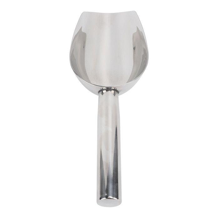 Pelle à glace multifonction en acier inoxydable avec fond rond - Pelle à nourriture - Pelle à café - Pelle à fruits secs - Pelle à nourriture pour