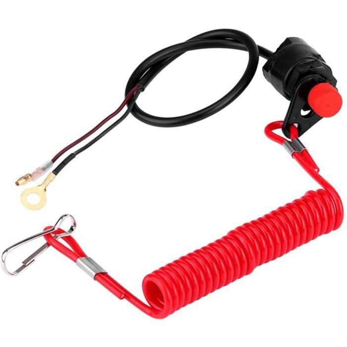 Qiilu bateau universel moteur hors-bord d'allumage d'urgence Kill