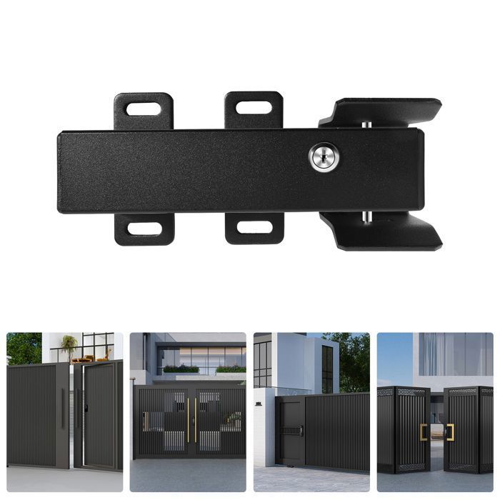 Serrure de Porte Électrique DC 24V - Serrure de Porte Électrique Automatique - Serrure de Sécurité pour Villas Jardins Cours etc