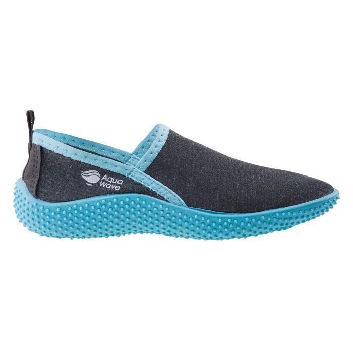 Chaussures aquatiques enfant Aquawave Bargi - dark grey melange/blue atoll