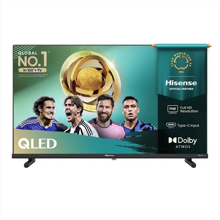 Hisense TV QLED 40A59Q 40 Pollici Full HD Smart VIDAA U8 con Dolby Atmos