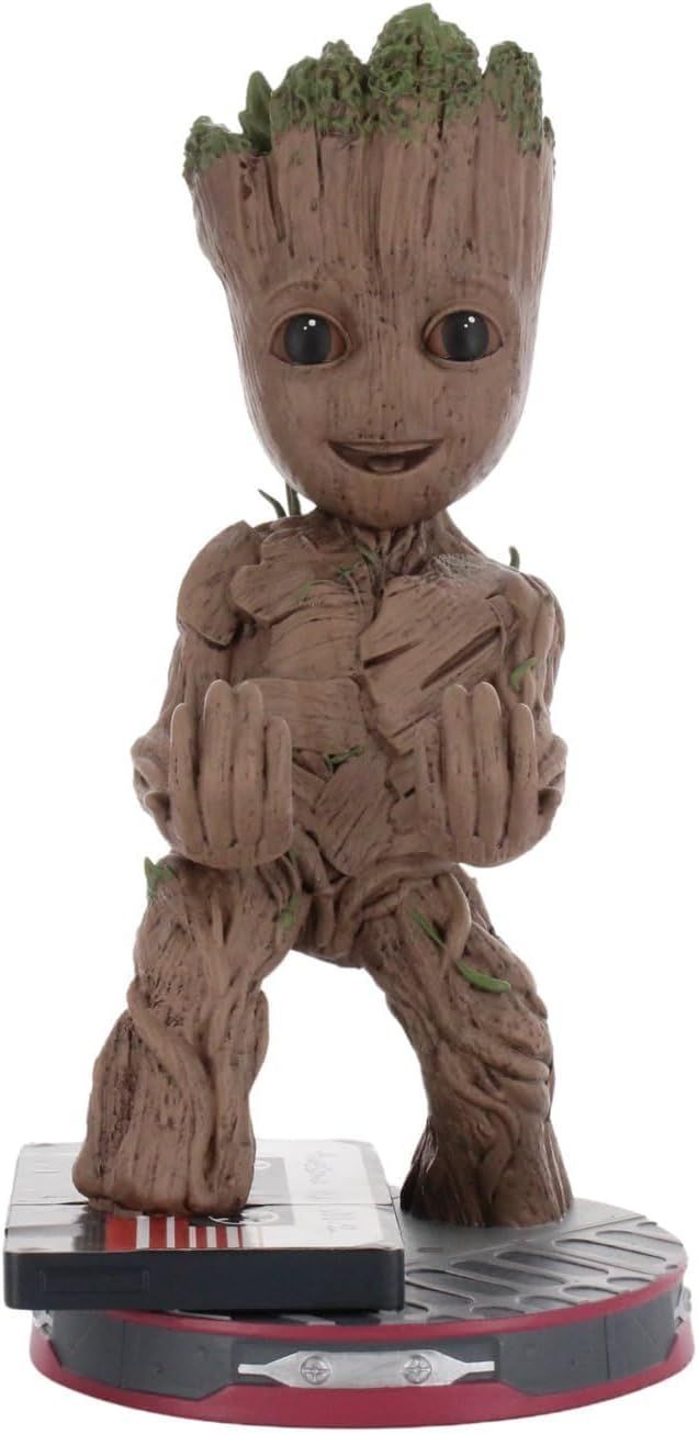 Figurine Marvel Les Gardiens de la Galaxie Jeune Groot - EXQUISITE GAMING - Cable Guys - Support écouteurs ou petit accessoire