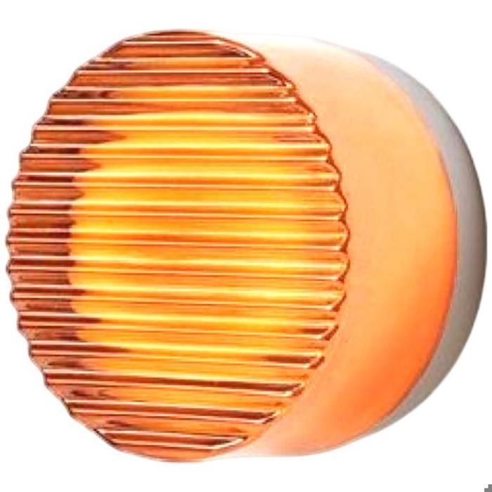Diday Moderne Applique Murale Intérieur Lampe Murale LED en Aggreko Abat-jour Design Stripes Eclairage de Murale Ambre Lumière