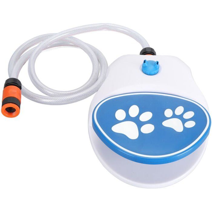 Fontaine deau dextérieur pour chien distributeur activé par les pattes arroseur mangeoire avec tuyau A Label