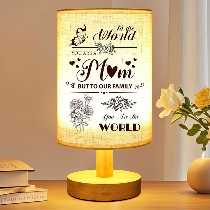 Cadeaux pour Maman Lampe de Bureau Personnalisée en Cadeau pour Maman Cadeaux dAnniversaire de Maman de Fille Fils A